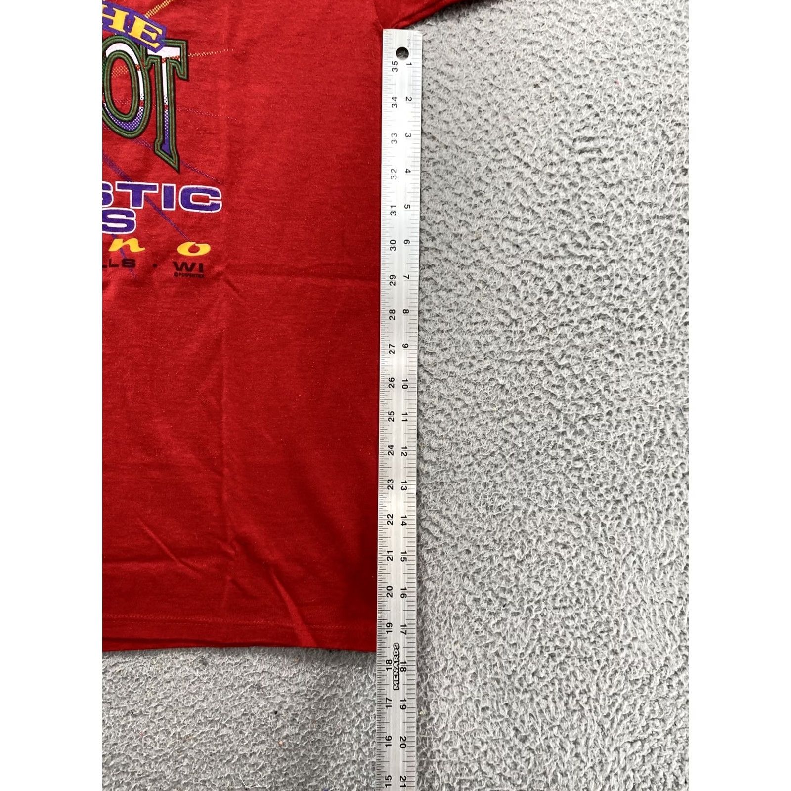 Jerzees VINTAGE Casino Jackpot Majestic Pines Wisconsin T-Shirt Mens L Red Graphic Tee 90s Halloween Mens Size US L / EU 52-54 / 3 - 7 Thumbnail