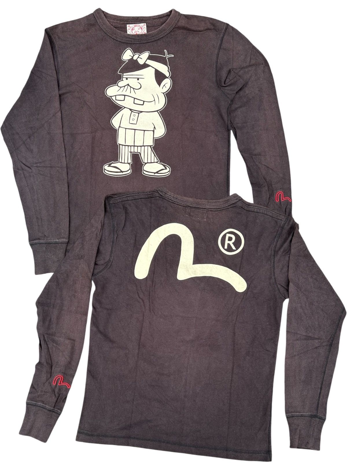 Kapital Thrashed Vintage Evisu X Japan Anime Tensai Bakabon SunFaded Size US S / EU 44-46 / 1 - 1 Thumbnail
