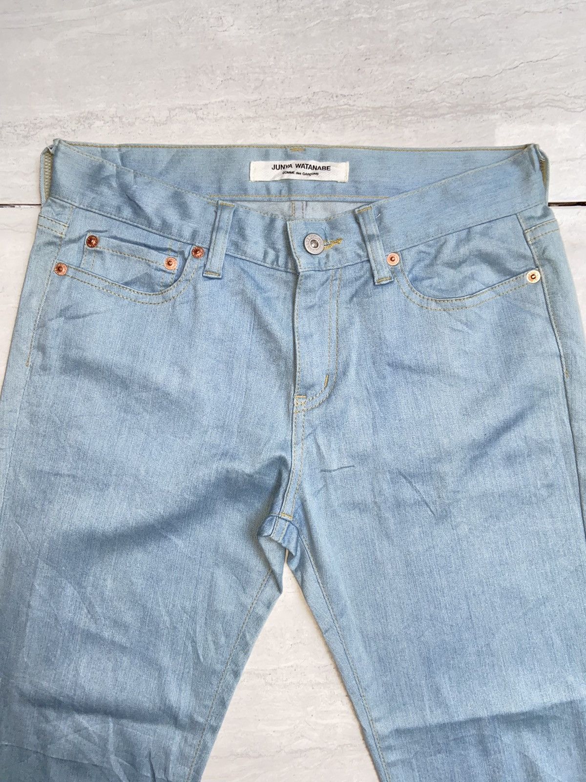 Comme des Garcons × Japanese Brand × Junya Watanabe COMME Des GARCONS JUNYA WATANABE Blue Jeans Size US 29 - 2 Thumbnail