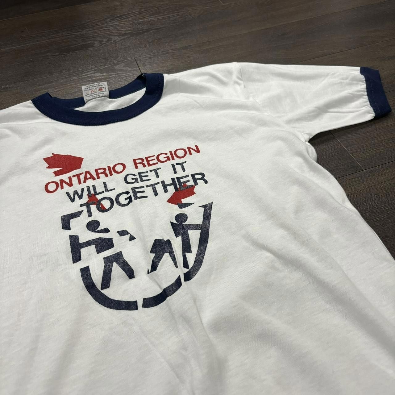 Designer Vintage Ontario Region Will Get It Together T Shirt 80s M Size US L / EU 52-54 / 3 - 2 Thumbnail