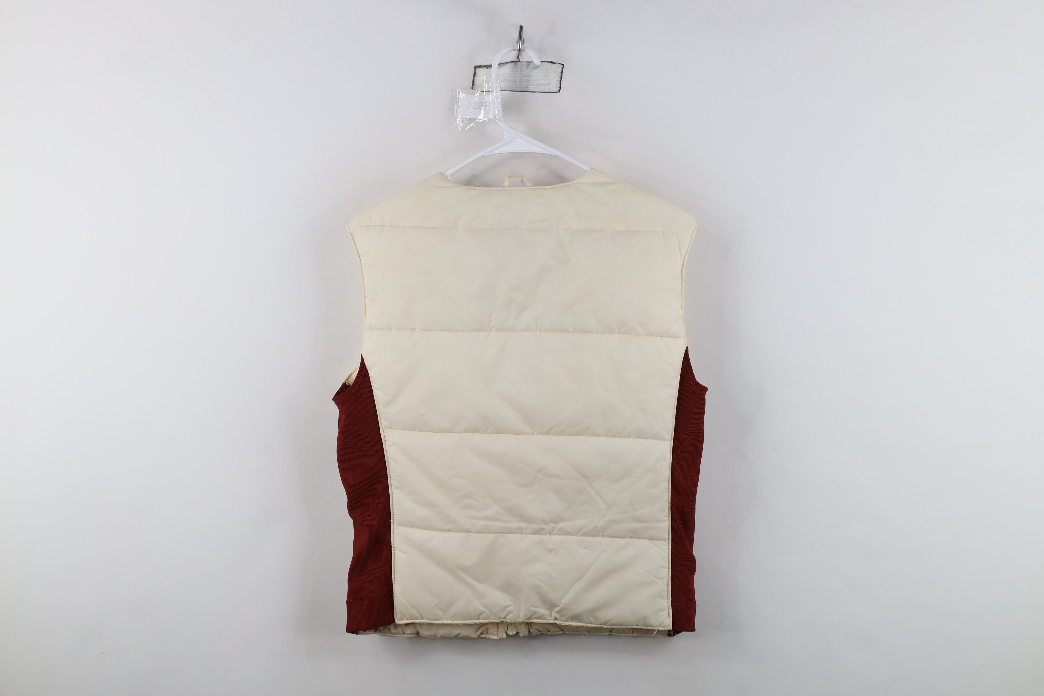 Vintage Vintage 70s Streetwear Full Zip Puffer Vest Jacket Cream Size M / US 6-8 / IT 42-44 - 13 Thumbnail