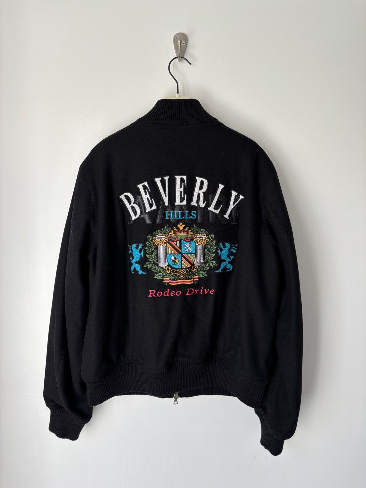 Amiri Amiri Beverly Hills Wool Bomber Jacket Size US XL / EU 56 / 4 - 2 Thumbnail