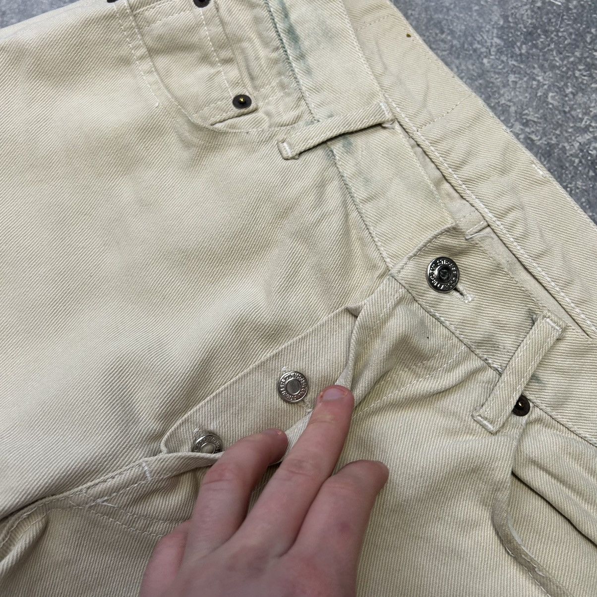 Levi's Vintage Clothing Vintage Levis 501xx Made In USA baggy Beige denim jeans Size US 34 / EU 50 - 13 Thumbnail
