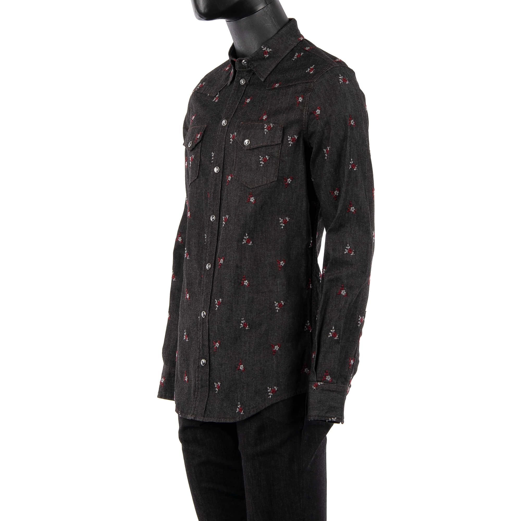Dolce & Gabbana o1y0125 Denim Shirt in Black Size US S / EU 44-46 / 1 - 5 Thumbnail