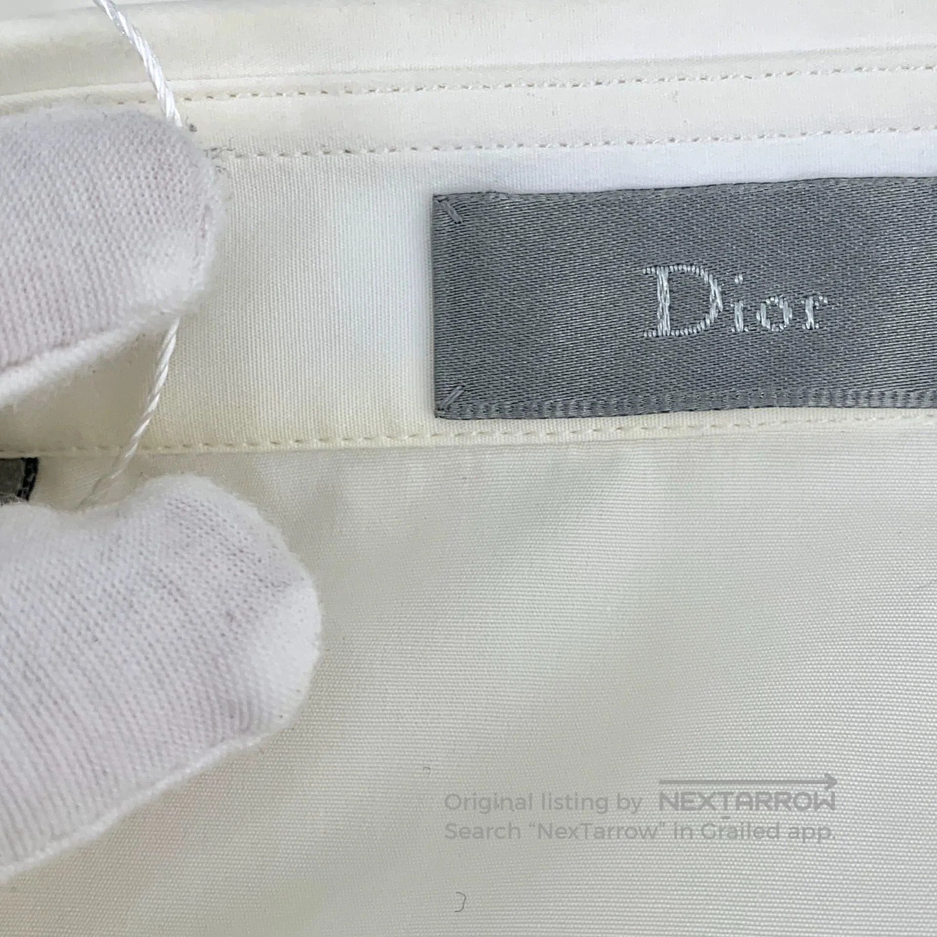 Dior white striped long sleeve Dior shirt. Size US M / EU 48-50 / 2 - 9 Thumbnail