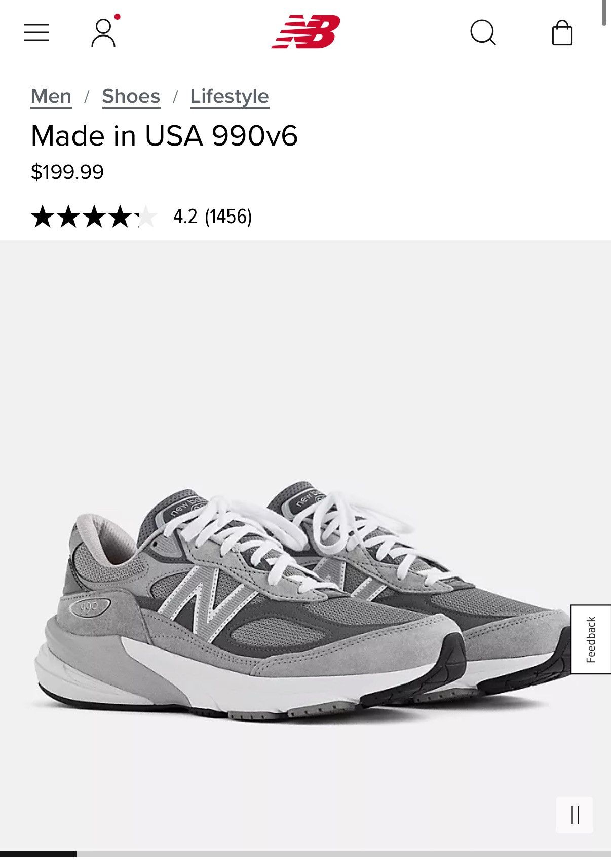 New Balance New Balance 990v6 MADE IN USA sz 11.5 Size US 11.5 / EU 44-45 - 9 Thumbnail