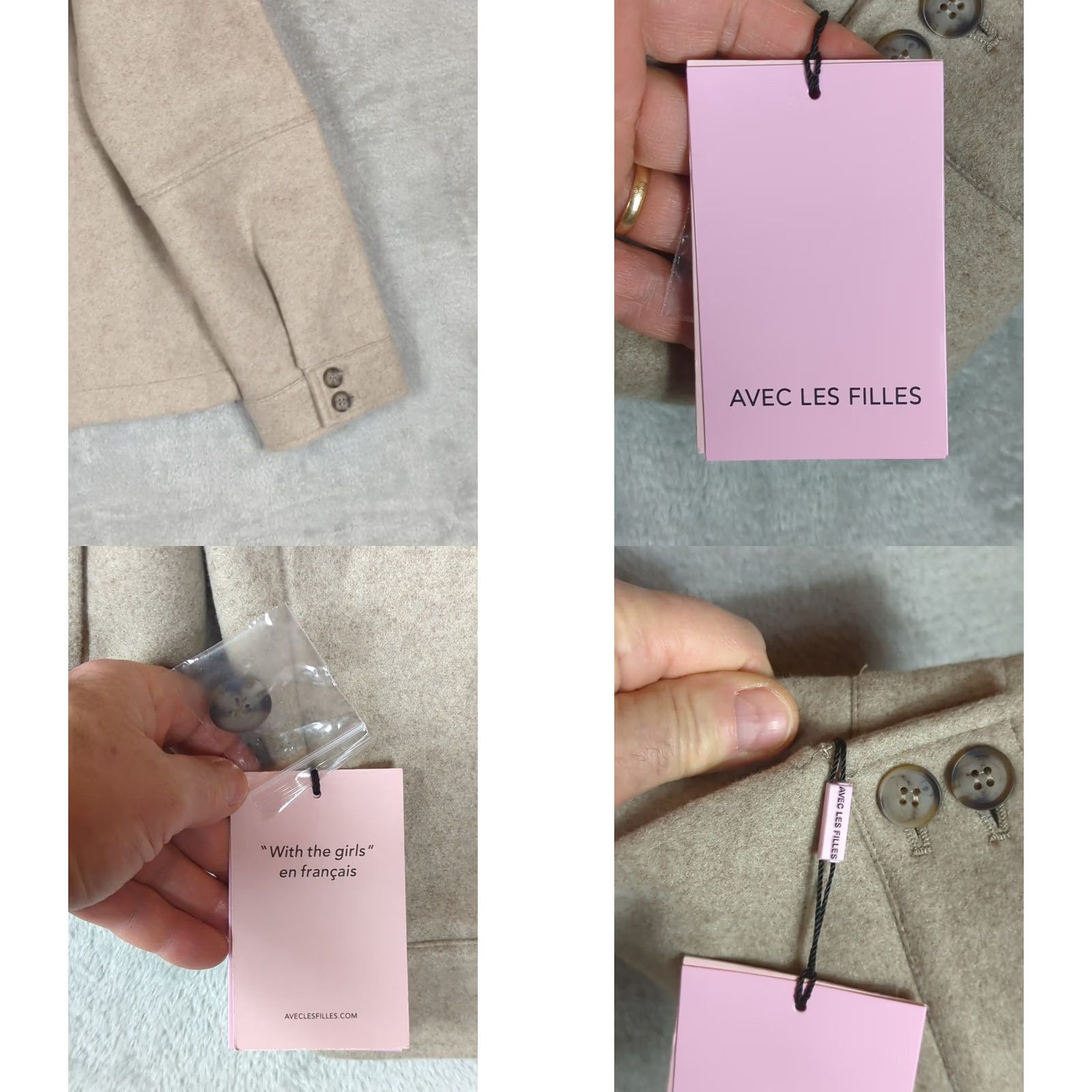AVEC LES FILLES VINTAGE Anthropologie Avec Les Filles Jacket Womens L Oatmeal Relaxed fit Minimalist Size L / US 10 / IT 46 - 9 Thumbnail