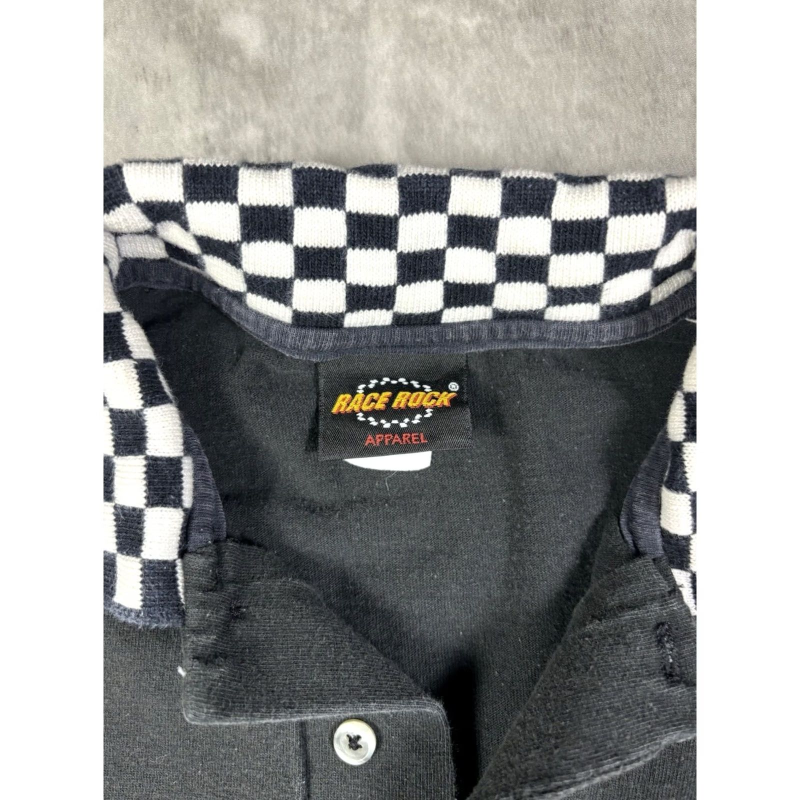 Vintage VINTAGE Race Rock Polo Shirt S Black 100% Cotton Short Sleeve Collared Men Rock 90s Size US S / EU 44-46 / 1 - 4 Thumbnail