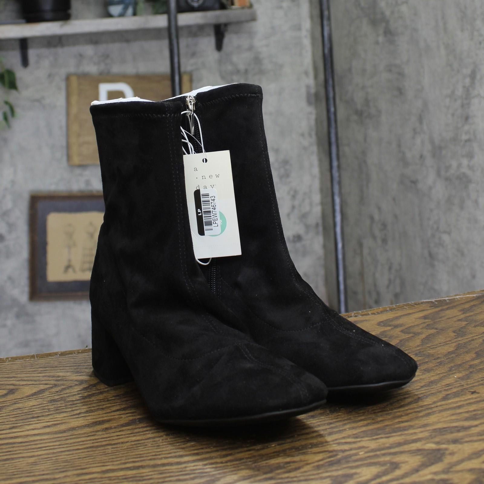 Other Nwt A New Day Womens Dolly Ankle Boots 88098514 Black 8.5m Size US 8.5 / IT 38.5 - 1 Thumbnail