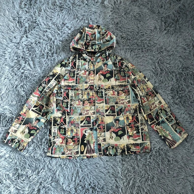 Prada Prada Size 44 Comic jacket two-dimensional windbreaker 2501 Size US S / EU 44-46 / 1 - 1 Thumbnail