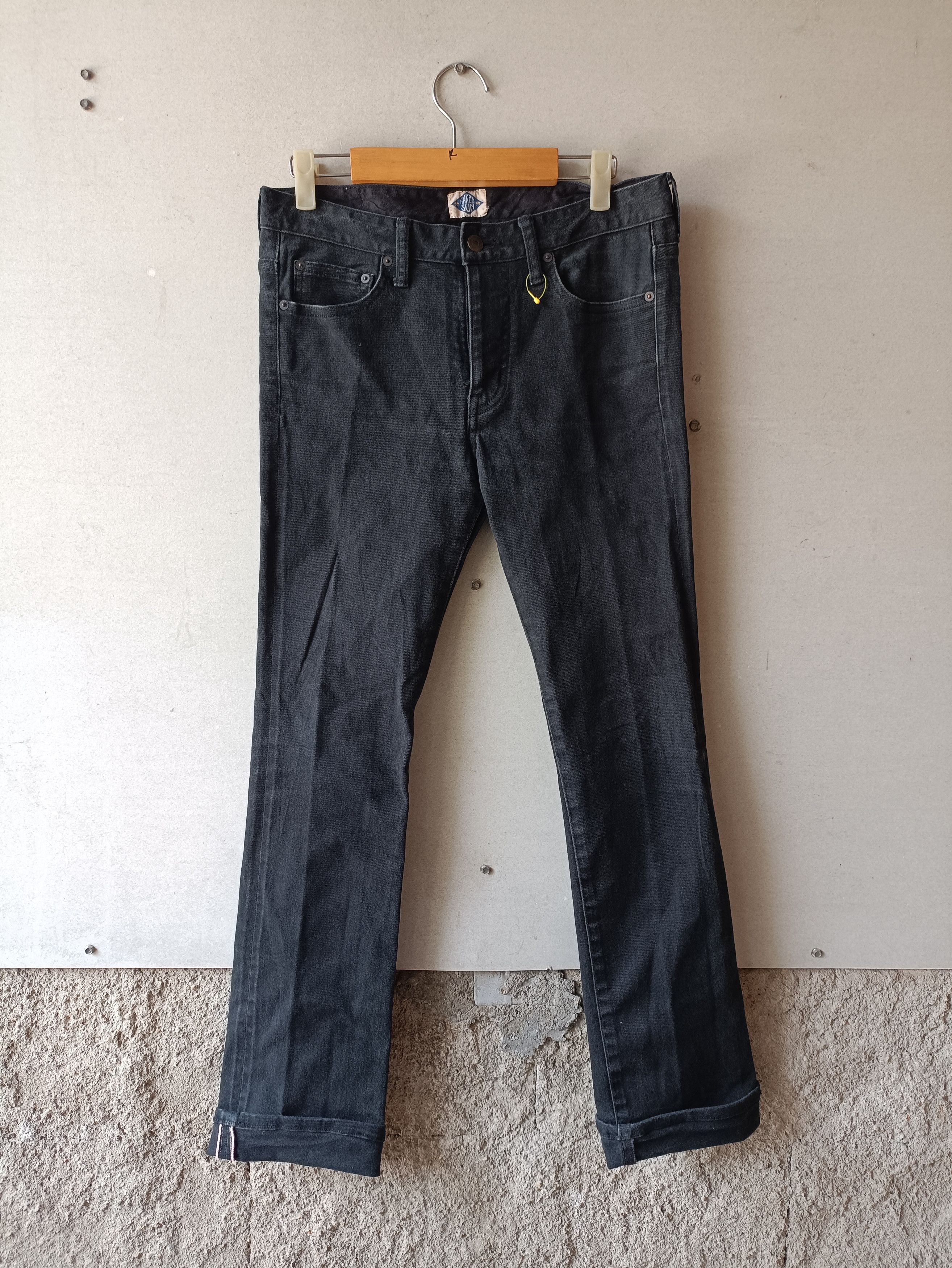 Japanese Brand Nakedsun Redline selvedge black denim pants Size US 30 / EU 46 - 1 Thumbnail