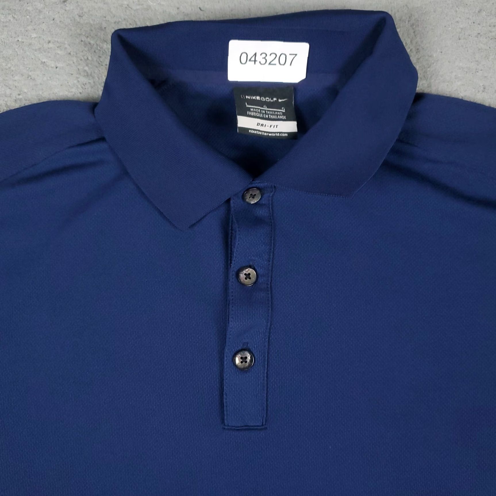 Nike Nike Polo Shirt Mens Large Blue Swoosh Golf Casual Short Sleeve Size US L / EU 52-54 / 3 - 2 Thumbnail