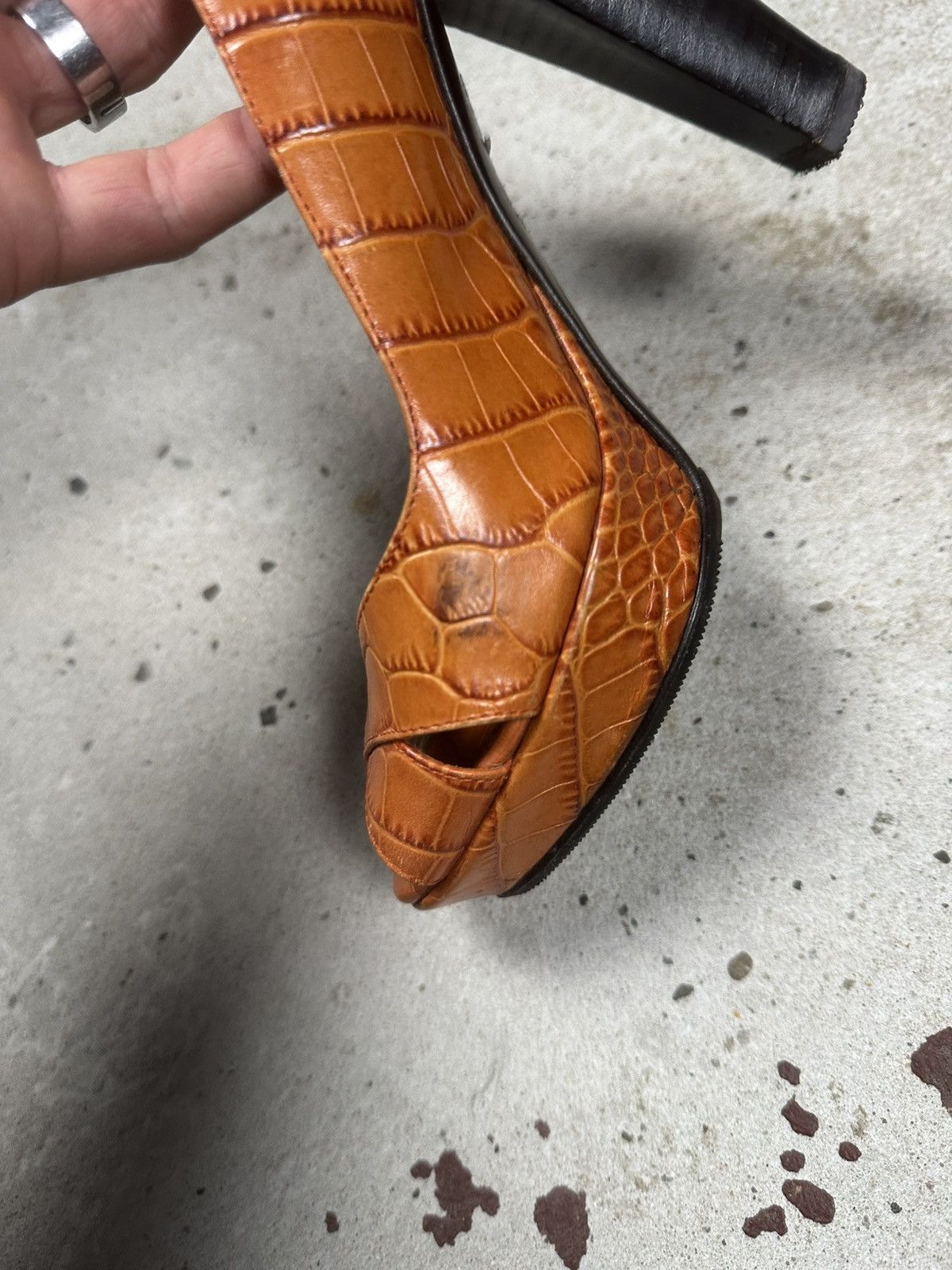 Just Cavalli 2000s Just Cavalli Genuine Leather Heels Animal Boots Size US 6 / IT 36 - 14 Thumbnail