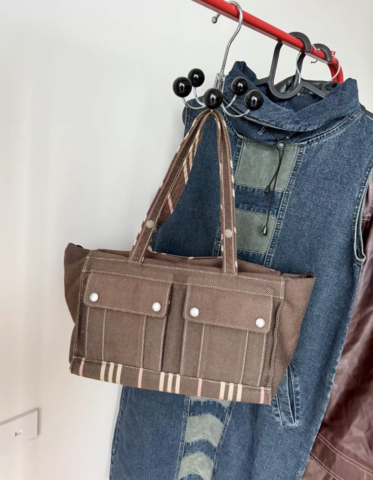 Burberry Burberry Vintage Checkered Shoulder & Hand Bag J36 Size ONE SIZE - 1 Thumbnail