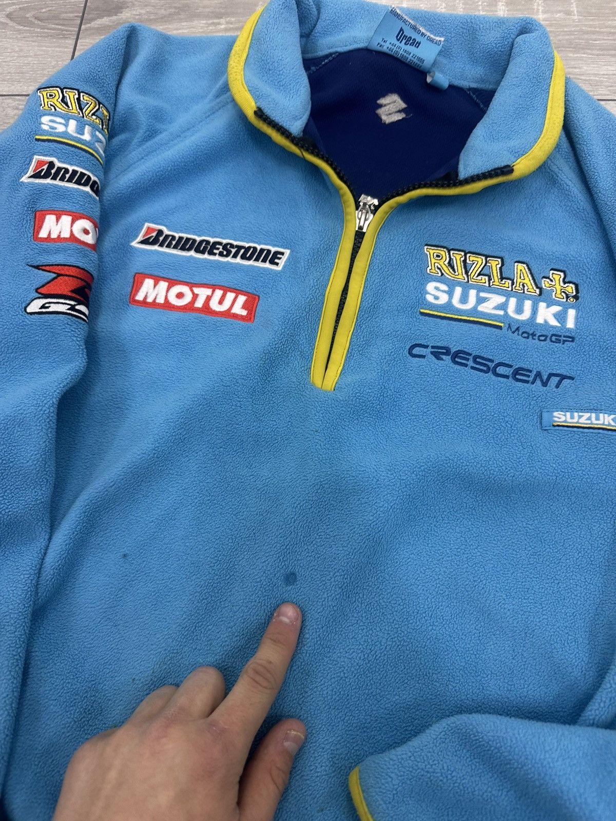 Vintage Suzuki Moto Racing Fleece Jacket Size US M / EU 48-50 / 2 - 8 Thumbnail