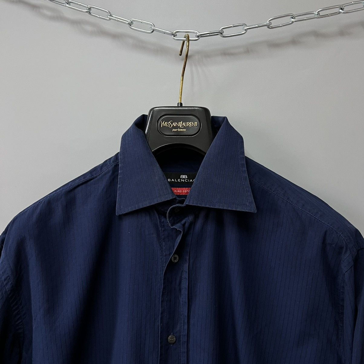 Balenciaga Vintage 90s Balenciaga Long Sleeve Button Up Shirt Size US L / EU 52-54 / 3 - 4 Thumbnail