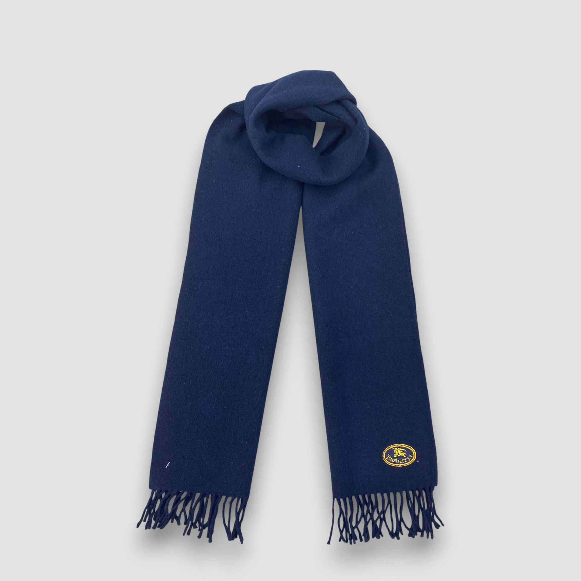 Burberry Vintage Burberry Scarf Muffler Wool Fringe Winter Scarves Size ONE SIZE - 1 Thumbnail