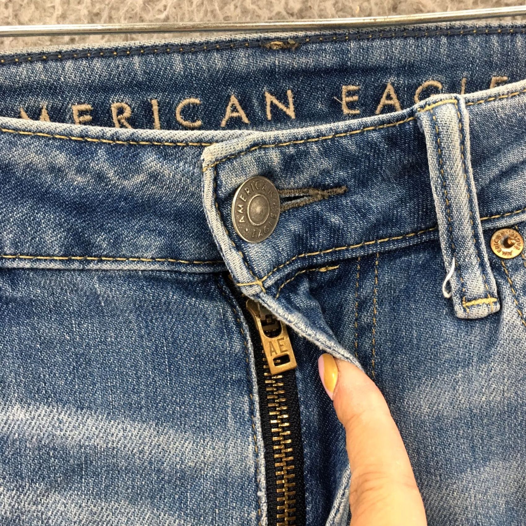 American Eagle Outfitters American Eagle Slim Next Level Airflex Jeans Mens 30x30 Blue Size US 30 / EU 46 - 4 Thumbnail