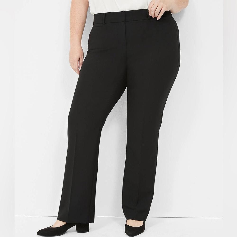 Designer Lane Bryant l Perfect Drape Straight Pant Size 24 Size 42" / US 20 - 1 Thumbnail
