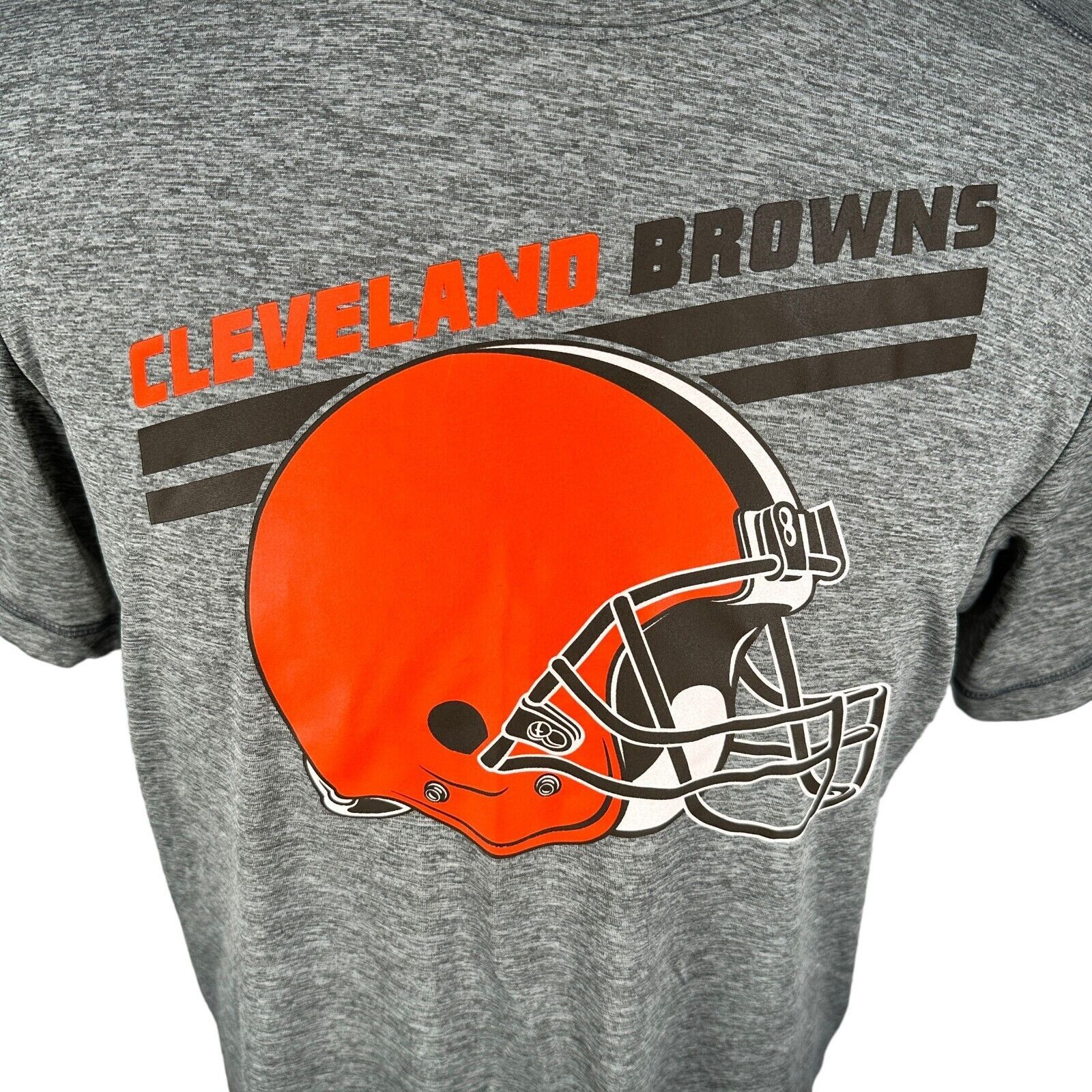 Majestic Majestic Cleveland Browns T-Shirt Mens Large Gray Polyester Size US L / EU 52-54 / 3 - 2 Thumbnail