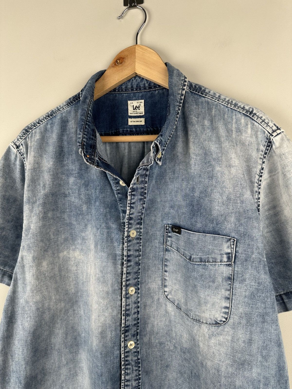 Lee Vintage Y2k Lee Denim Shirt Western Size US XL / EU 56 / 4 - 3 Thumbnail