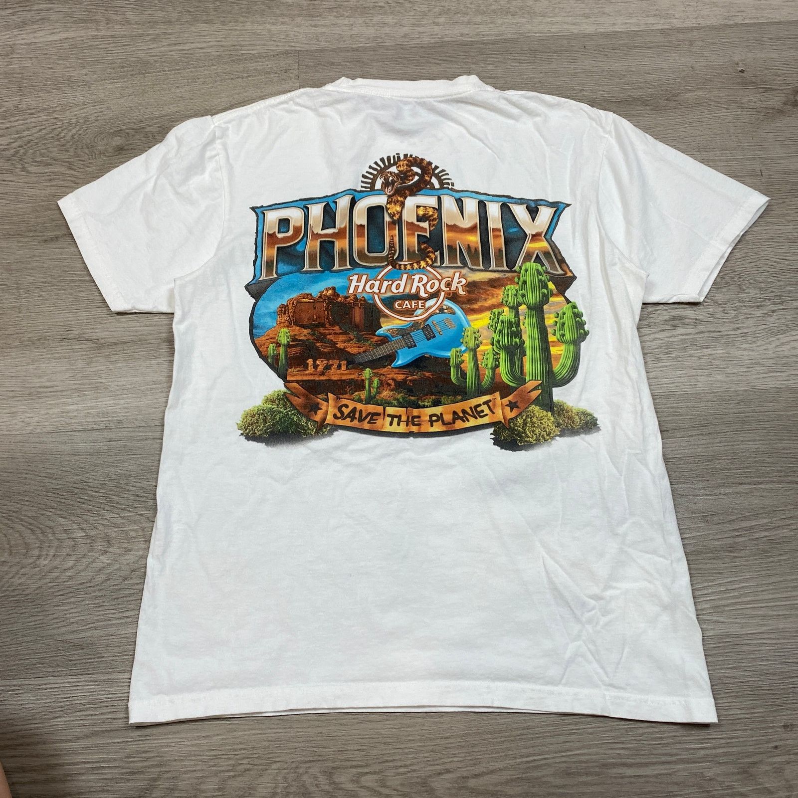 Hard Rock Cafe Hard Rock Cafe Y2K Phoenix Arizona Save the Planet Shirt Med Size US M / EU 48-50 / 2 - 5 Thumbnail