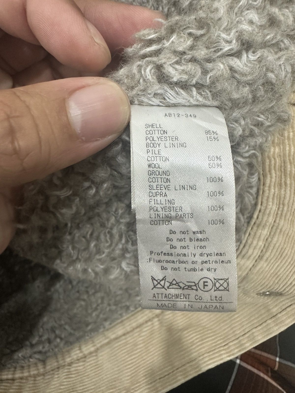 Attachment Attachment Trucker Jacket Corduroy Sherpa Design Jacket Size US S / EU 44-46 / 1 - 9 Thumbnail