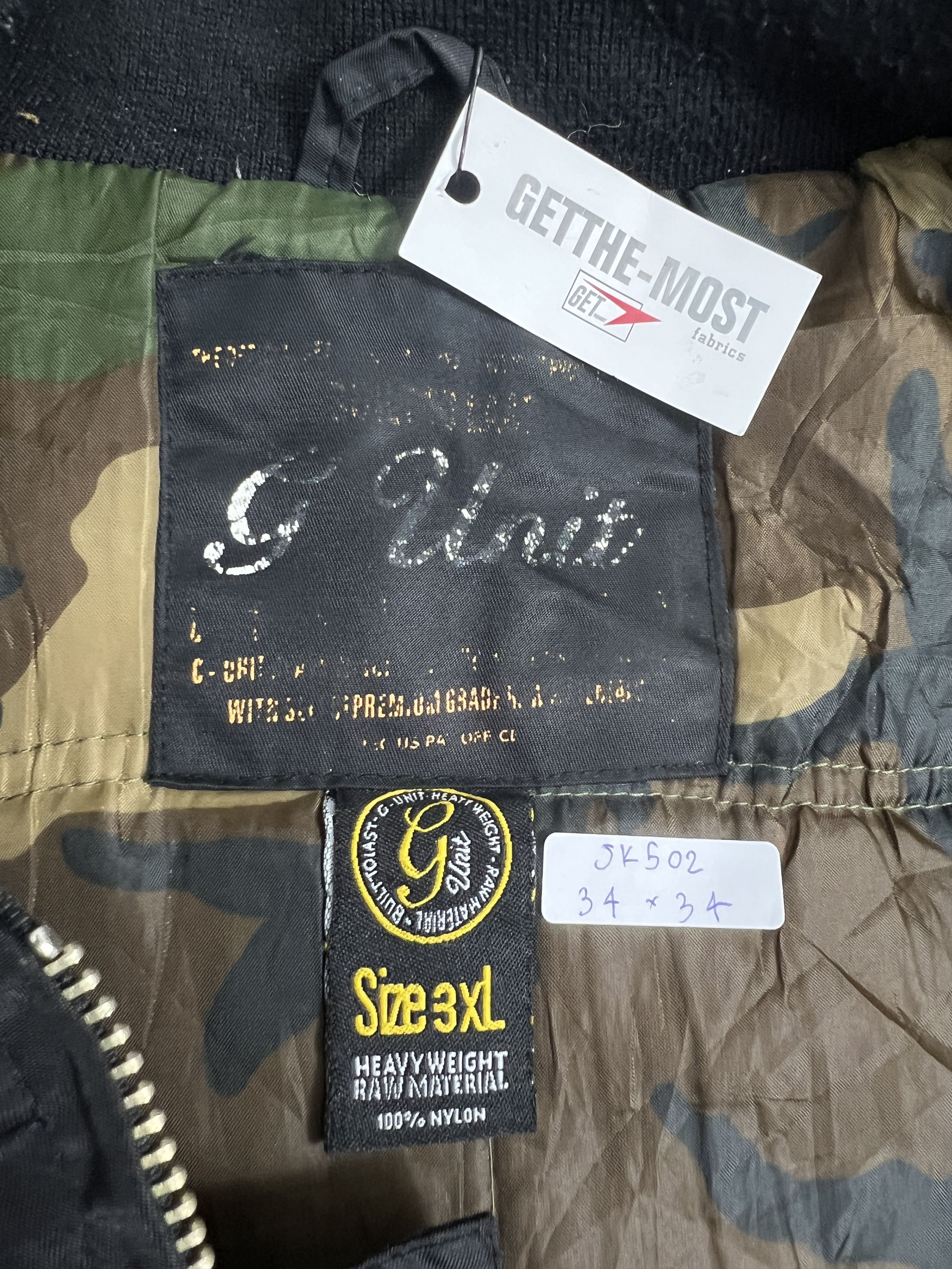 G-Unit G-Unit Hip Hop Clothing Bomber Jacket (3XL) JK502 Size US XXL / EU 58 / 5 - 3 Thumbnail