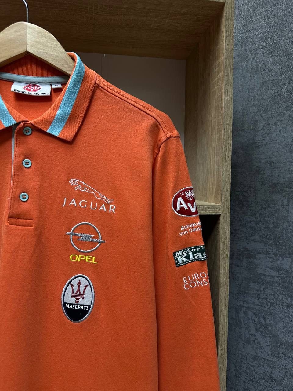 Formula 1 × Vintage Vintage Porsche Racing Jaguar Orange Rugby Shirt Size US S / EU 44-46 / 1 - 8 Thumbnail