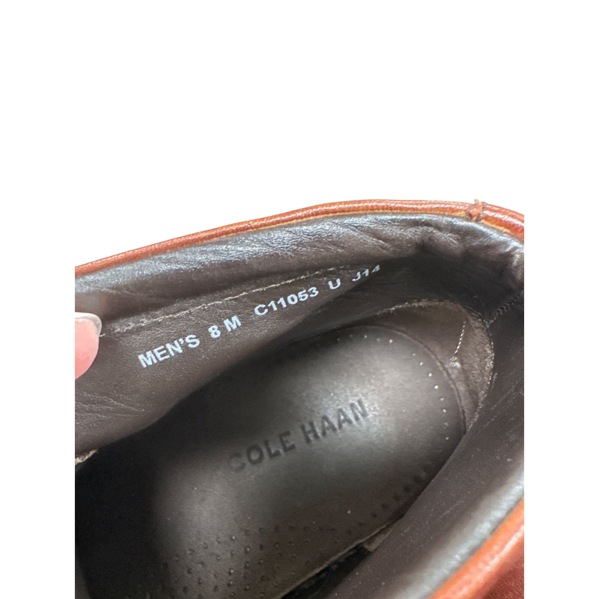 Cole Haan Cole Haan Mens Brown Leather Ankle Wingtip Boots 8M SKU 7796 Size US 8 / EU 41 - 11 Thumbnail