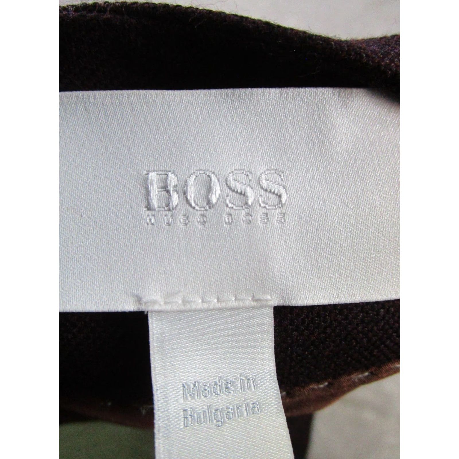 Hugo Boss VINTAGE Hugo Boss Dress Womens 14 Brown Wool Blend Sleeveless Pencil Sheath Knee Length Business Party Size XL / US 12-14 / IT 48-50 - 3 Thumbnail