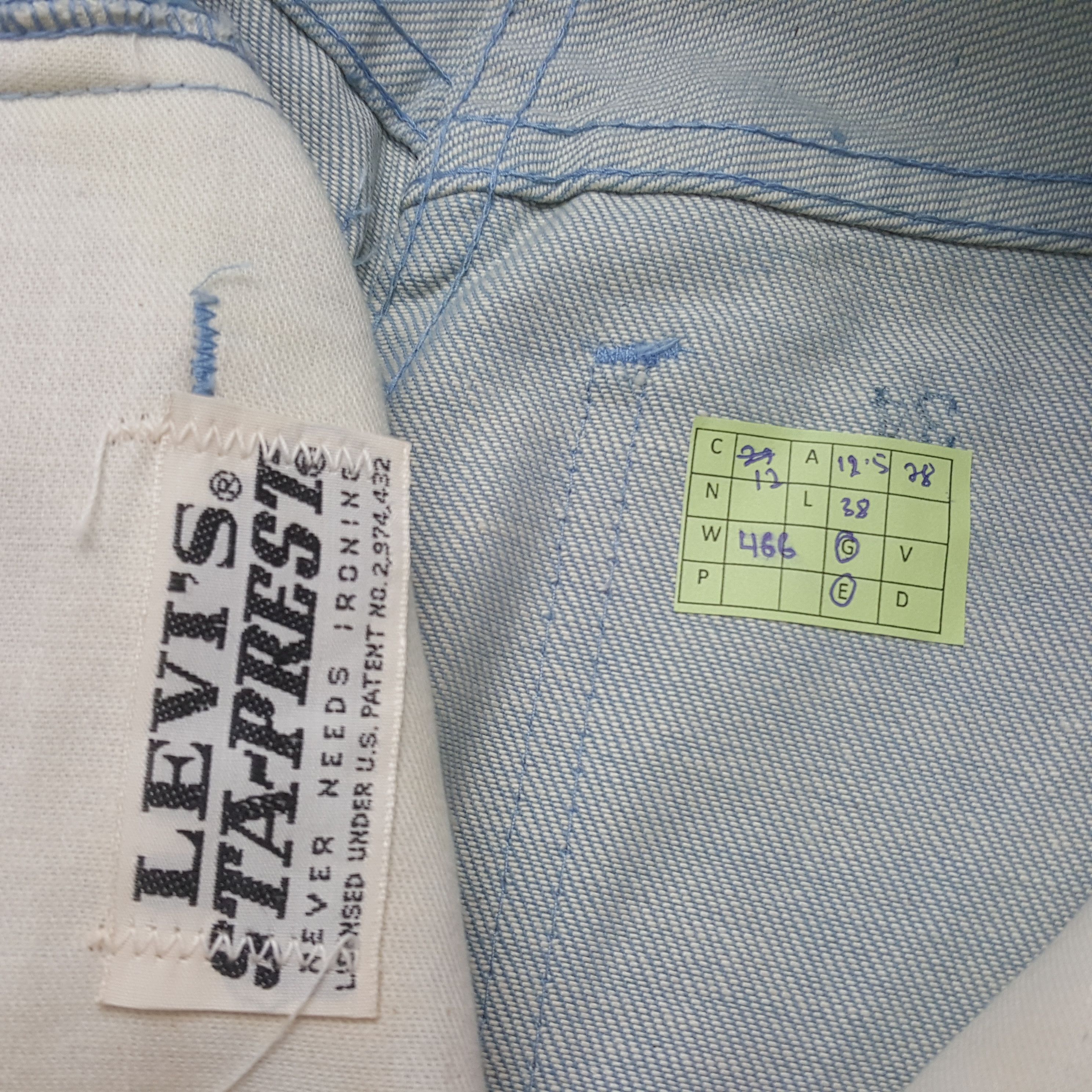 Levi's Vintage Levi's Star-Prest Big E American Denim Jeans RR12 Size 25" / US 0 / IT 36 - 8 Thumbnail