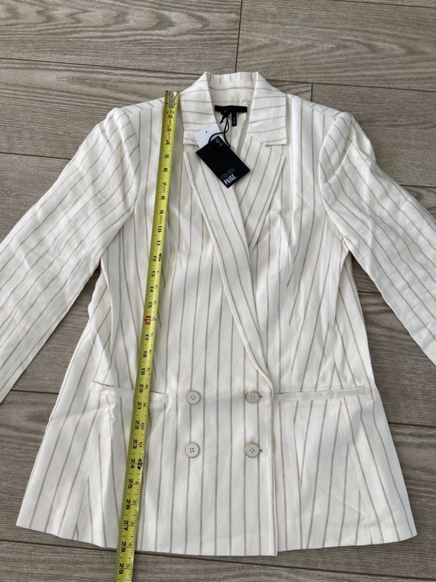 Paige Paige women’s off white blazer. Size: 6. New with tags. Size S / US 4 / IT 40 - 3 Thumbnail