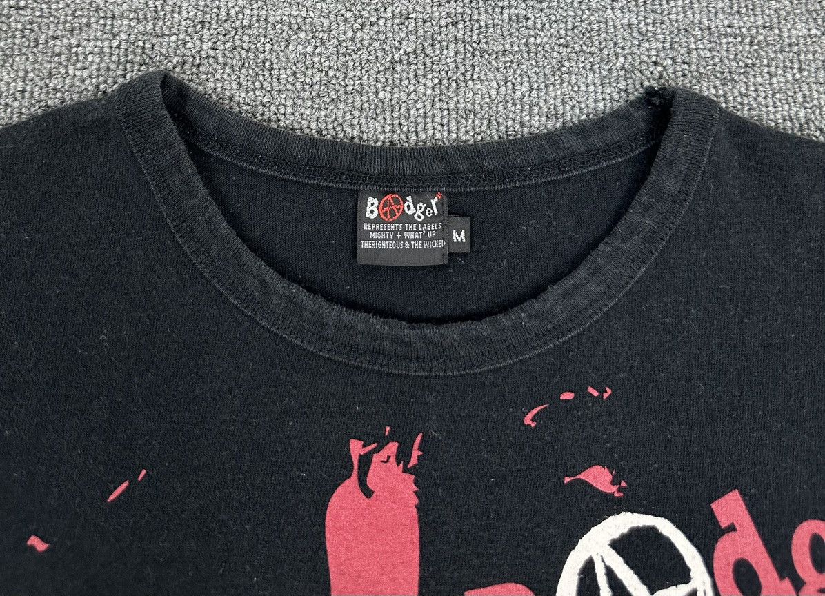 Japanese Brand Rare🔥Badger Punk Shirt Big Logo Spell Out Size S / US 4 / IT 40 - 3 Thumbnail