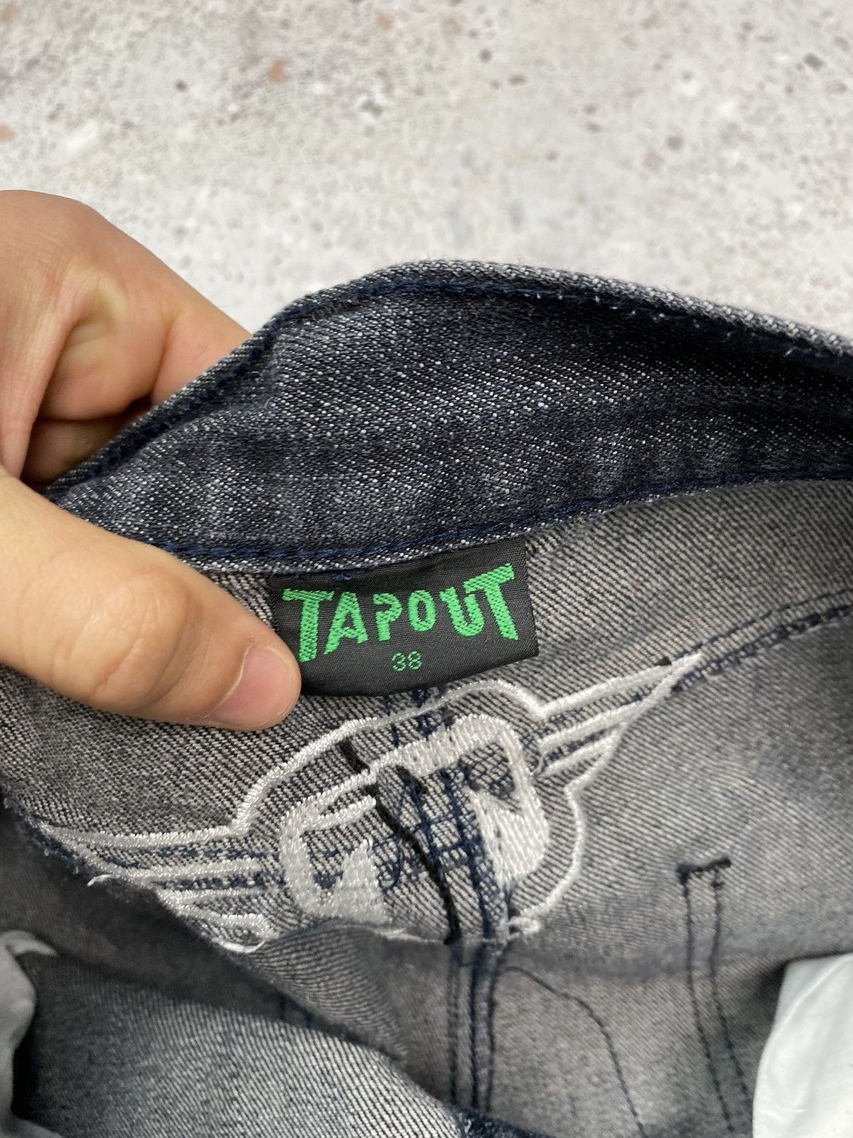 Vintage Vintage Tapout Rap Jeans Big Logo y2k Pants Baggy Skull Men Size US 38 / EU 54 - 14 Thumbnail