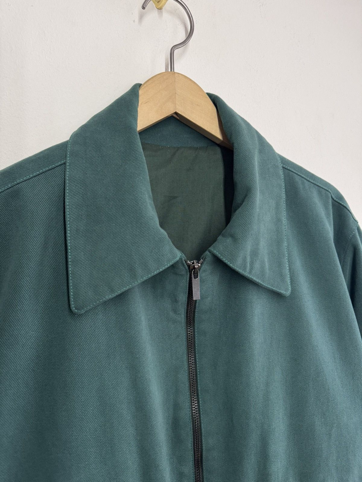 Stoffa Stoffa Cotton Canvas Flight Jacket Green Size L Italy Size US L / EU 52-54 / 3 - 4 Thumbnail