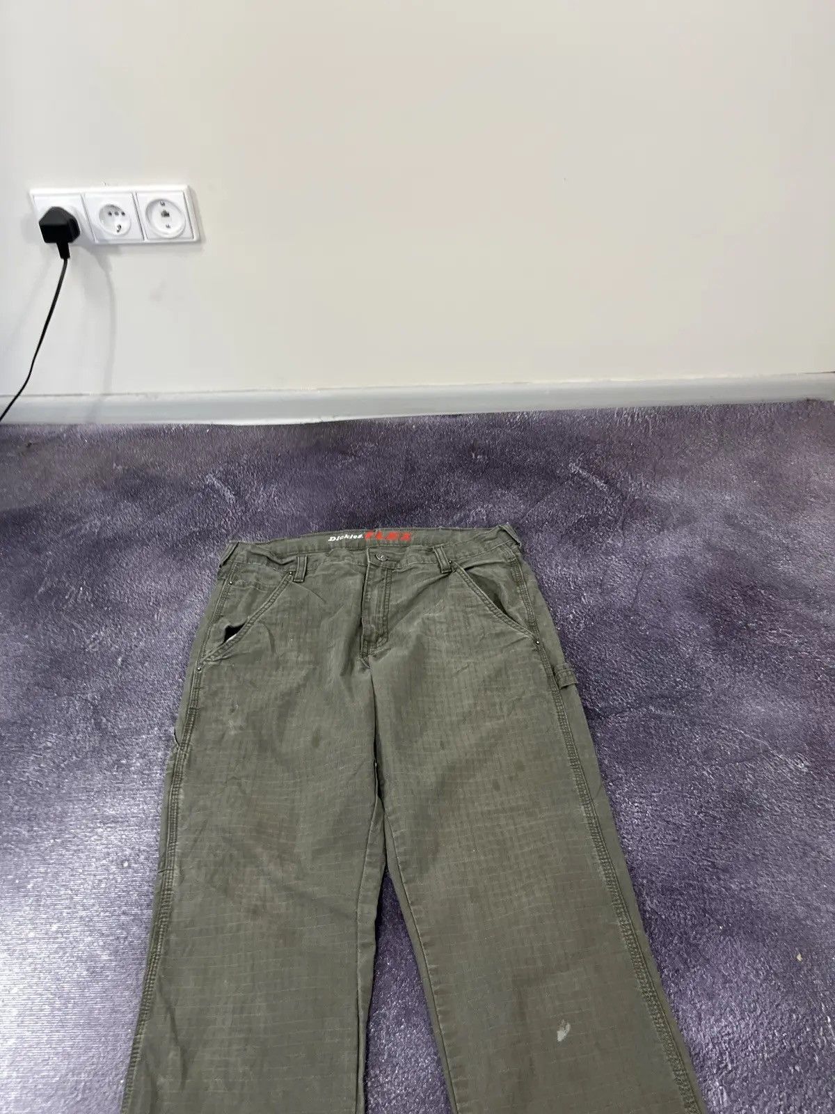Dickies × Vintage Vintage Dickies Y2K Olive Work Hype Baggy Pants Size US 34 / EU 50 - 7 Thumbnail