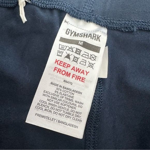 Gymshark NWT Gymshark Navy Blue Cotton Performance Leggings Size 30" / US 8 / IT 44 - 6 Thumbnail