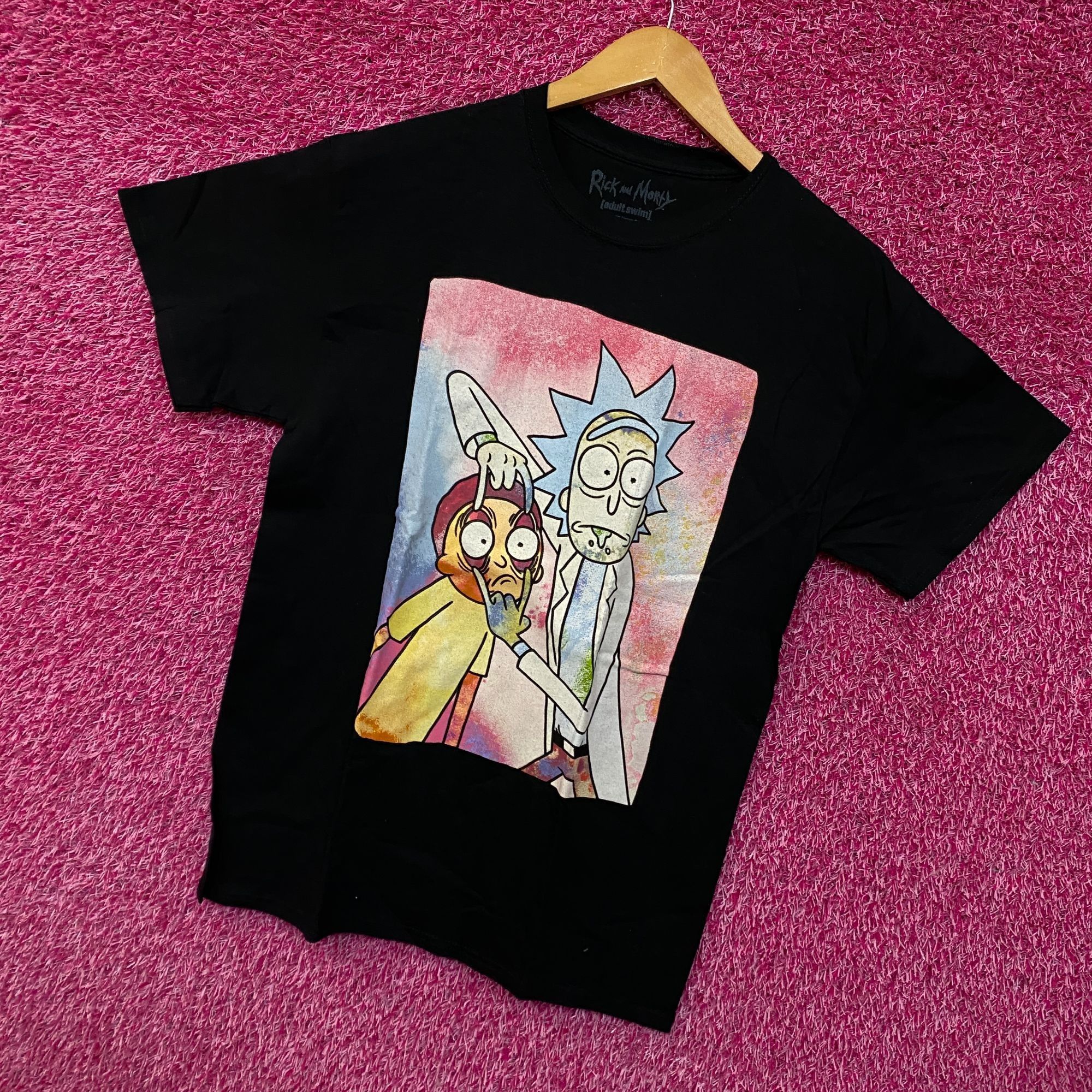 Ripple Junction Rick and Morty watercolor eye pull Tshirt size medium Size US M / EU 48-50 / 2 - 3 Thumbnail