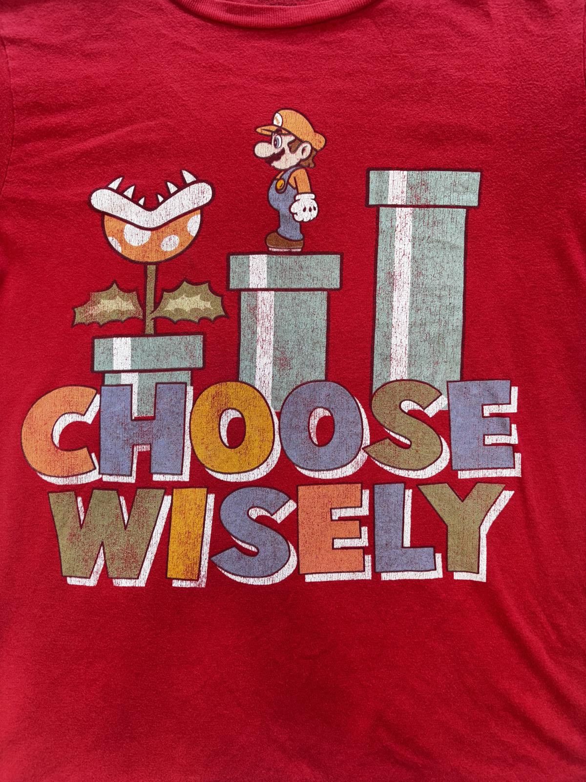 Designer Classic Super Mario Choose Wisely T-Shirt Size US S / EU 44-46 / 1 - 2 Thumbnail