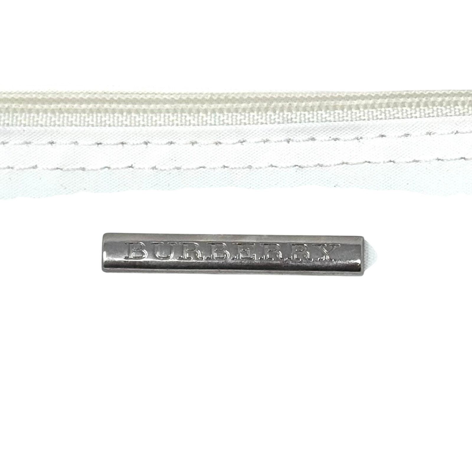 Burberry Burberry White Zipper Pouch Size ONE SIZE - 2 Thumbnail