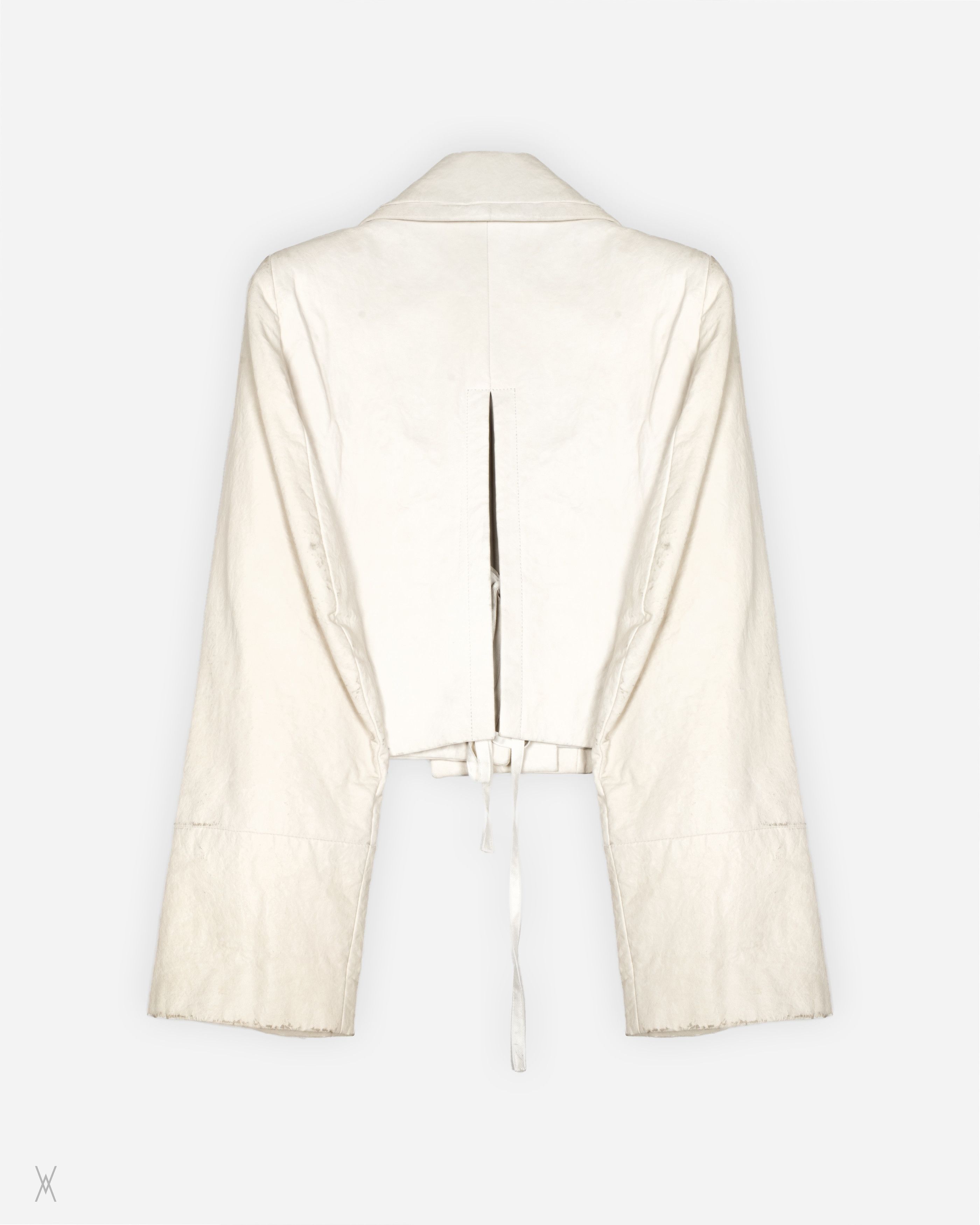 Ann Demeulemeester cropped leather jacket