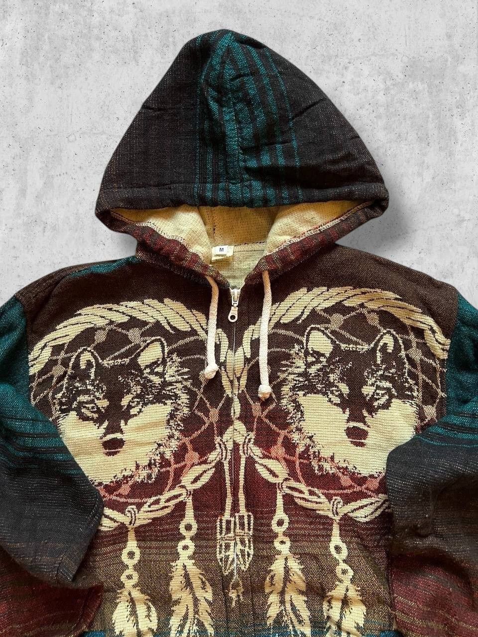 Other USA NATIVE SPIRIT WOLVES HOODIE VINTAGE ZIP hooded Size US M / EU 48-50 / 2 - 2 Thumbnail