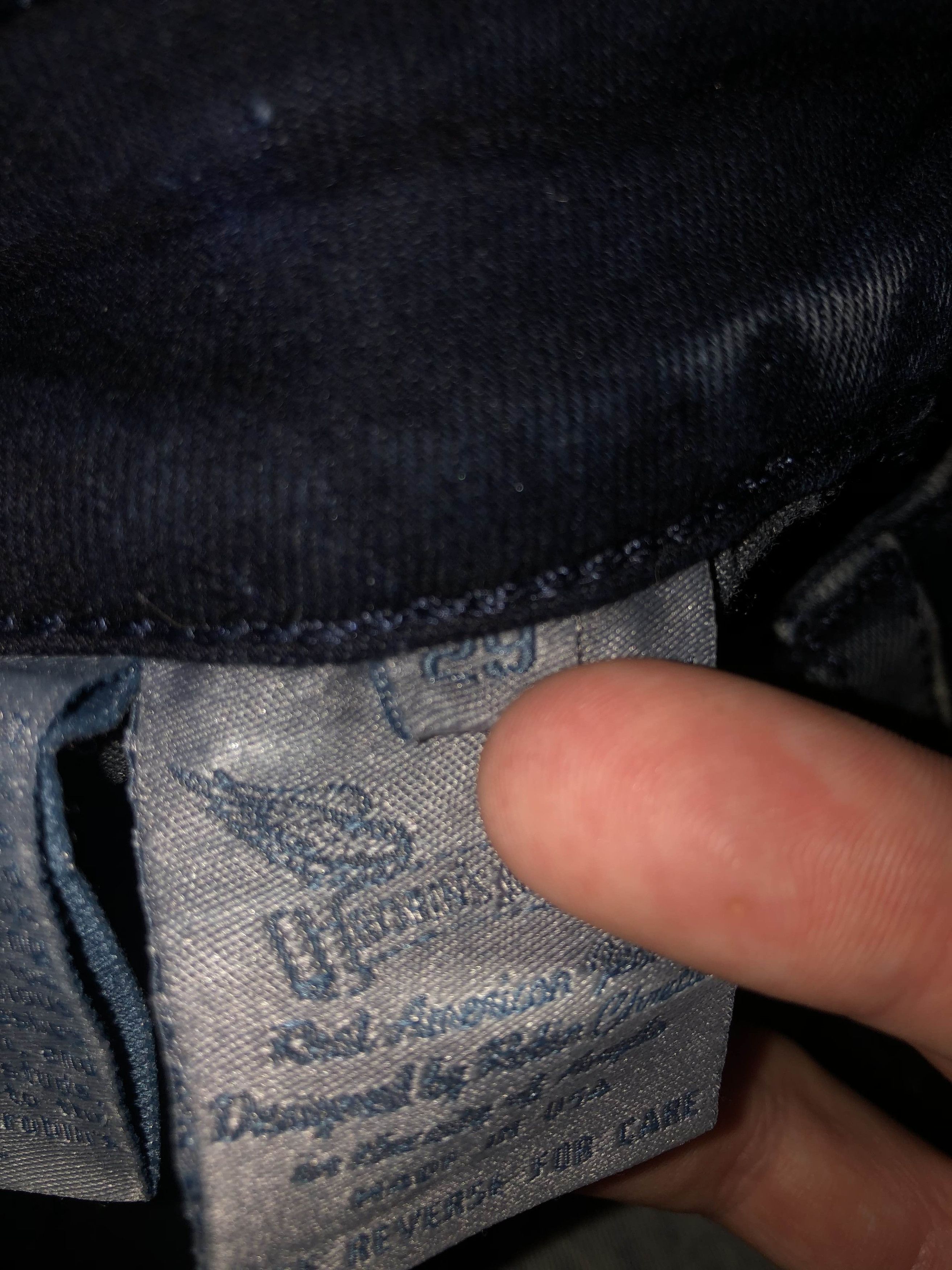 Robins Jeans CLASSIC PREDATOR CARGO IN DEEP BLUE DESTROY WITH CRYSTALS Size US 29 - 8 Thumbnail