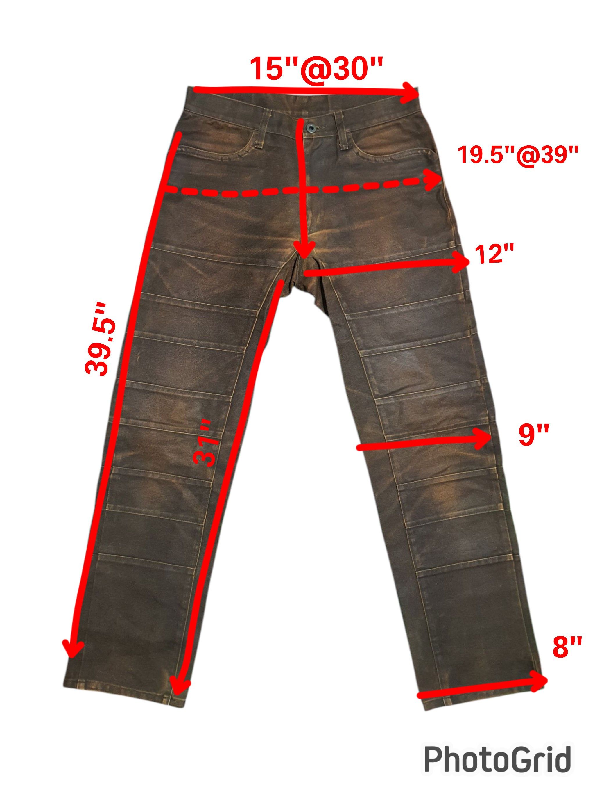 Japanese Brand THE DIFFERENT 30”/39.5” RARE DESIGN WAX JEANS Size US 30 / EU 46 - 10 Thumbnail
