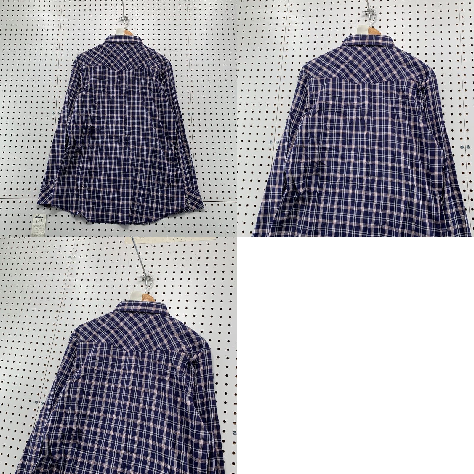 Wrangler WRANGLER Men's Large Blue Plaid Pearl Snap Western Shirt Short Sleeve NWT Size US L / EU 52-54 / 3 - 8 Thumbnail