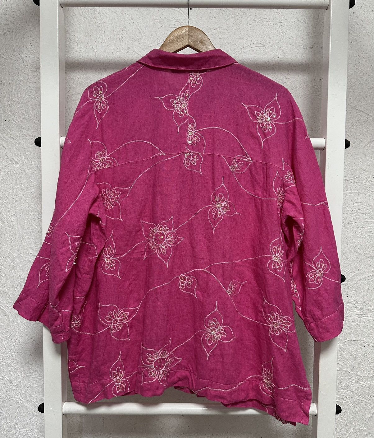 Marina Rinaldi Marina Rinaldi Women’s 100% Pure Linen Shirt Blouse Size XL Size XL / US 12-14 / IT 48-50 - 5 Thumbnail