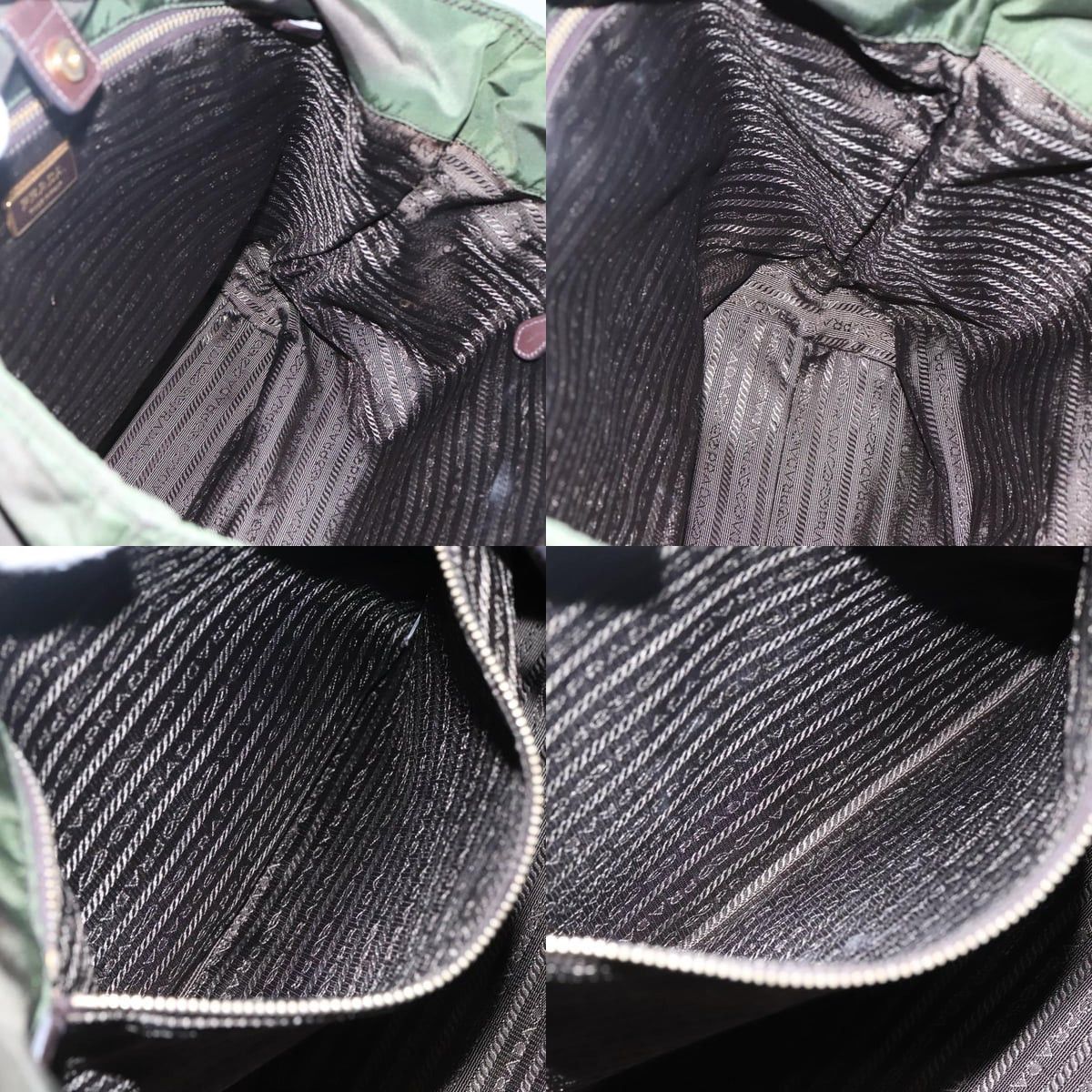 Prada PRADA Tote Bag Nylon Khaki Gold Size ONE SIZE - 12 Thumbnail