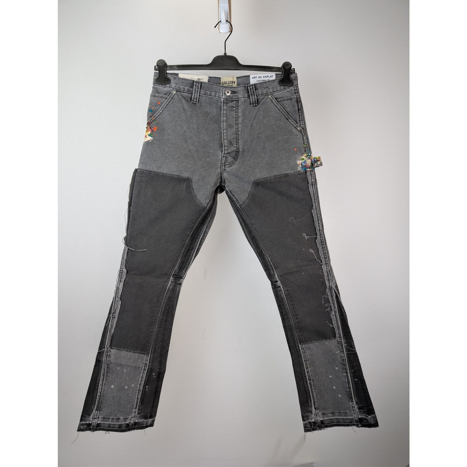 Gallery Dept. o1rshd1 LA Flare Carpenter Jeans in Charcoal Size US 31 - 1 Thumbnail