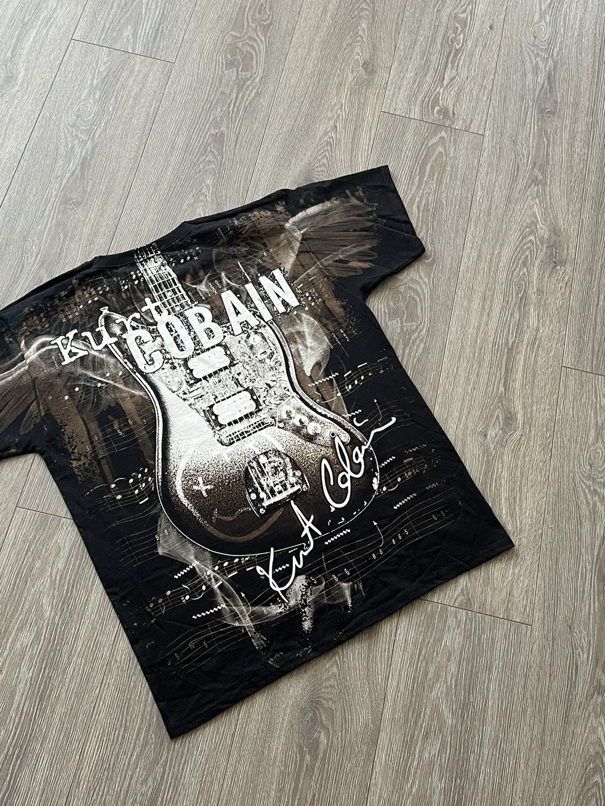 Band Tees × Nirvana 💥💥 Kurt Cobain Nirvana Band Tee Over Print Size US L / EU 52-54 / 3 - 19 Thumbnail